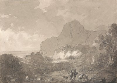Uitzicht op de Kust van Italië door Sir George Howland Beaumont seventh Baronet