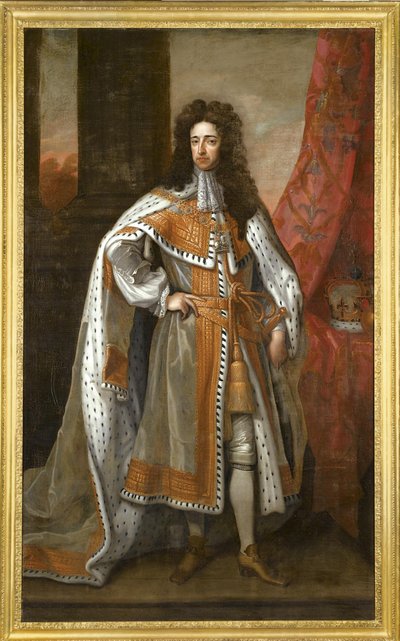 Koning Willem III van Engeland 1650-1702 in zijn kroningsgewaden door Sir Gotfrey Kneller