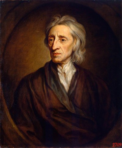 Portret van de arts en filosoof John Locke, 1632-1704, 1697 door Sir Gotfrey Kneller