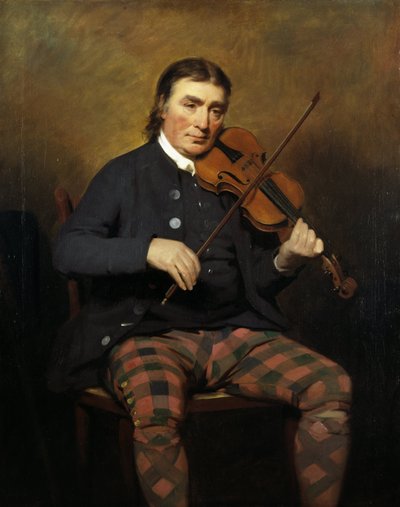 Portret van de violist en componist Niel Gow 1727-1807 door Sir Henry Raeburn