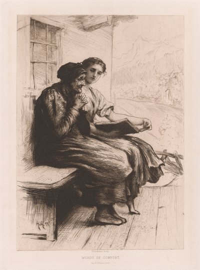 Woorden van troost door Sir Hubert von Herkomer