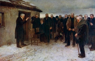 Een Schotse begrafenis, 1882, 1912 door James Guthrie