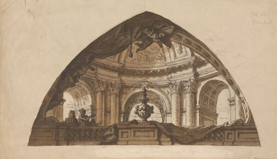 Ontwerp voor een Lunet door Sir James Thornhill