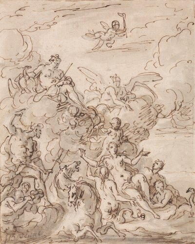 De Geboorte van Venus door Sir James Thornhill