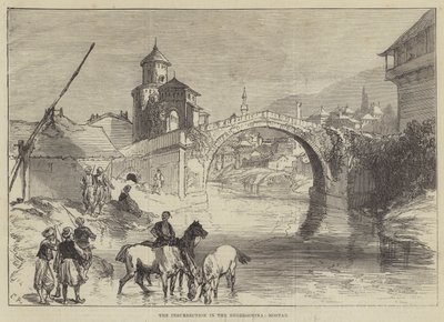 De Opstand in Herzegovina, Mostar door Sir John Charles Robinson