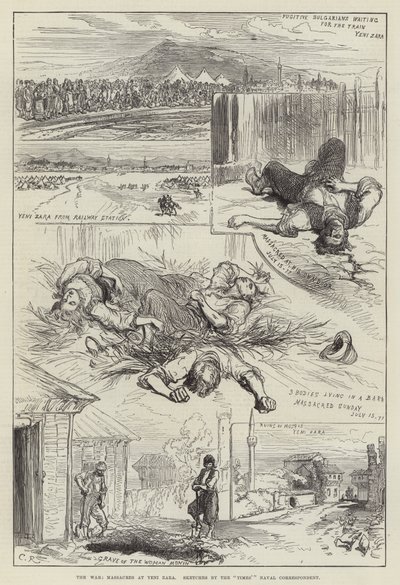 De oorlog, bloedbaden in Yeni Zara door Sir John Charles Robinson