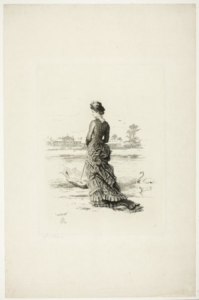 Een stuiver voor haar gedachten door Sir John Everett Millais