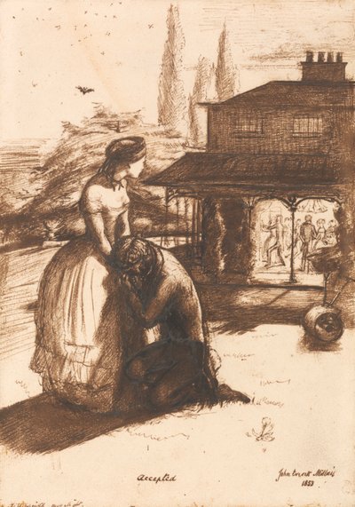 Geaccepteerd door Sir John Everett Millais
