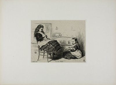 Het babyhuis door Sir John Everett Millais