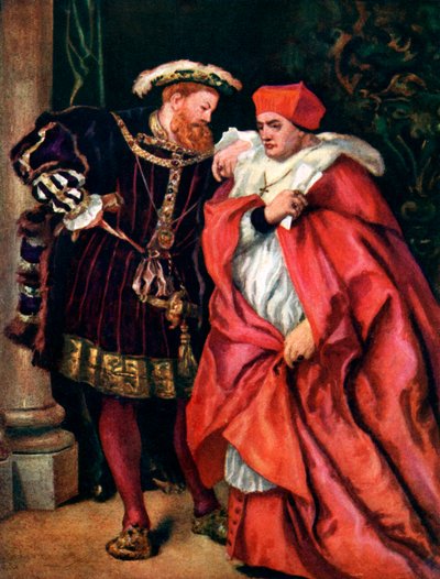 Hendrik VIII en kardinaal Wolsey door Sir John Gilbert