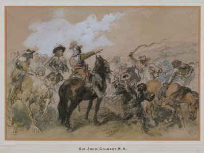 Ruiters ten tijde van Karel I, 1876 door Sir John Gilbert