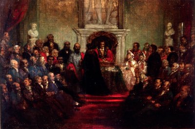 Overhandiging van de Vrijheid van de Stad aan Generaal Garibaldi, 20 april 1864 door Sir John Gilbert