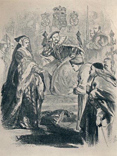 Koningin Catherine: Lord Cardinal, -Tot U Spreek Ik.., ca. 1890, 1923 door Sir John Gilbert