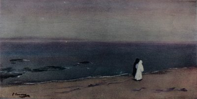 De kust, maanlicht, ca. 1908 door Sir John Lavery