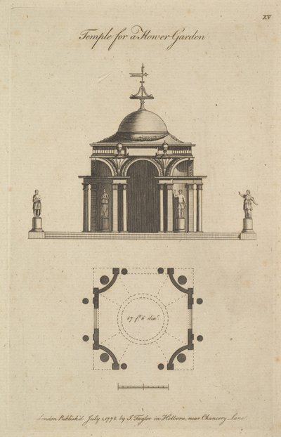 Tempel voor een bloementuin door Sir John Soane