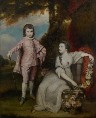 George Capel, burggraaf Malden 1757-1839, en Lady Elizabeth Capel 1755-1834, 1768 door Sir Joshua Reynolds