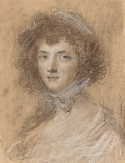 Hoofd en Buste van een Vrouw door Sir Joshua Reynolds