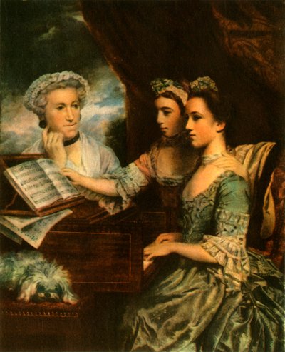 Mevrouw Paine en haar dochters door Sir Joshua Reynolds