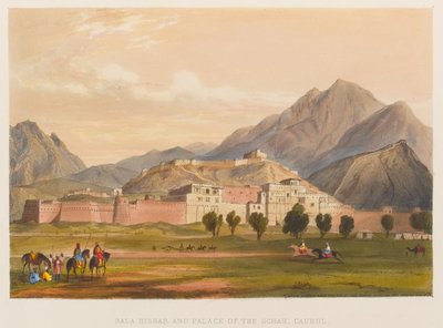 Bala Hissar en Paleis van de Schah, Caubul door Sir Keith A. Jackson