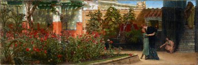 Een hartelijk welkom, voor 1878 door Sir Lawrence Alma Tadema