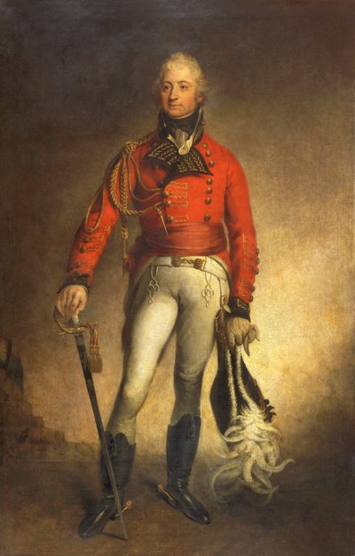 Sir Thomas Picton 1758-1815 door Sir Martin Archer Shee