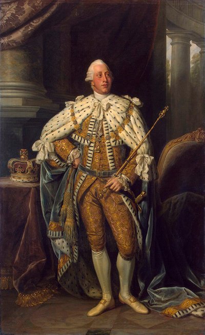 Portret van koning George III van het Verenigd Koninkrijk door Sir Nathaniel Dance