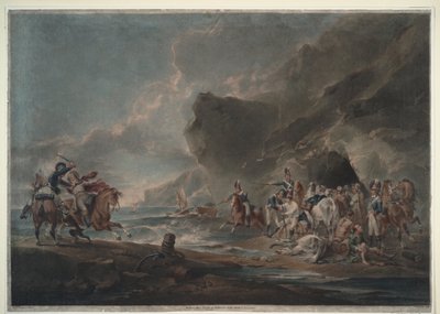Smokkelaars verslagen, 1795-1798 door Sir Peter Francis Bourgeois