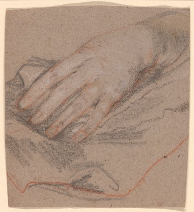 Tekening van een hand door Sir Peter Lely