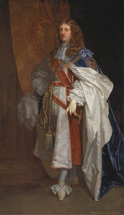 Edward Montagu, eerste graaf van Sandwich door Sir Peter Lely