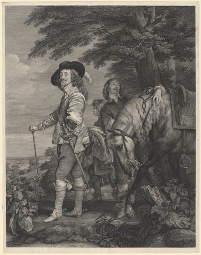 Karel I van Engeland en de Hertog van Hamilton door Sir Robert Strange