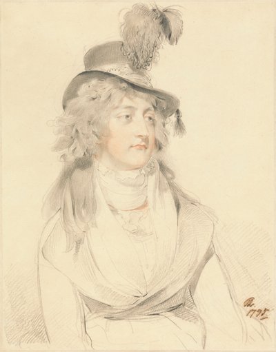 Portret van juffrouw Lysons door Sir Thomas Lawrence