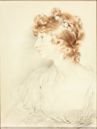 Portret van een dame door Sir Thomas Lawrence