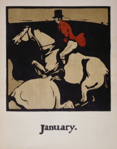 Paardenrennen door Sir William Nicholson