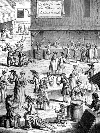 Kop en bal kermis, tijdens het bewind van Lodewijk XIV, Frankrijk, 17e eeuw 1882-1884 door Smeeton