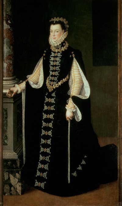 Isabella van Valois, Koningin van Spanje (1545-68), echtgenote van Koning Filips II van Spanje (1556-98) door Sofonisba Anguissola