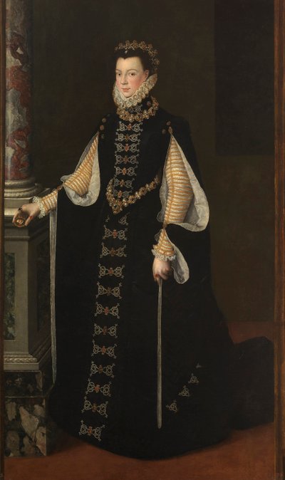 Portret van Elisabeth van Frankrijk (1545-1568), Koningin van Spanje door Sofonisba Anguissola