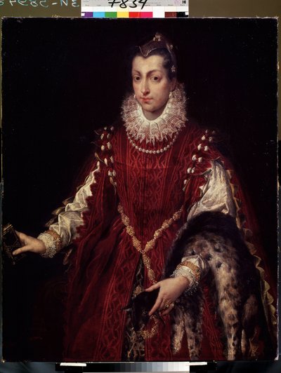 Portret van een patriciër, lid van een rijke familie uit middeleeuws Italië door Sofonisba Anguissola