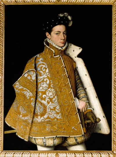 Portret van Alexandre Farnese (Alessandro Farnese) door Sofonisba Anguissola