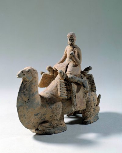 Sogdische beschaving: kameel en kameel, transport van zijde door Sogdian Sogdian