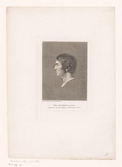 Portret van Edme Quenedey door Soliman Lieutaud
