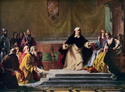 De verdrijving van de Joden uit Spanje, 1492, illustratie voor "Hutchinson