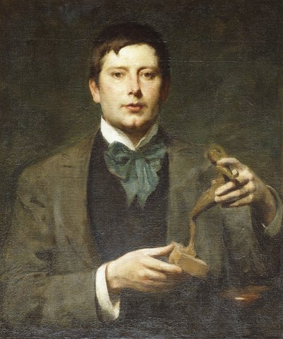 Portret van de beeldhouwer George Frampton door Solomon Joseph Solomon
