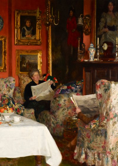De ontbijttafel door Solomon Joseph Solomon