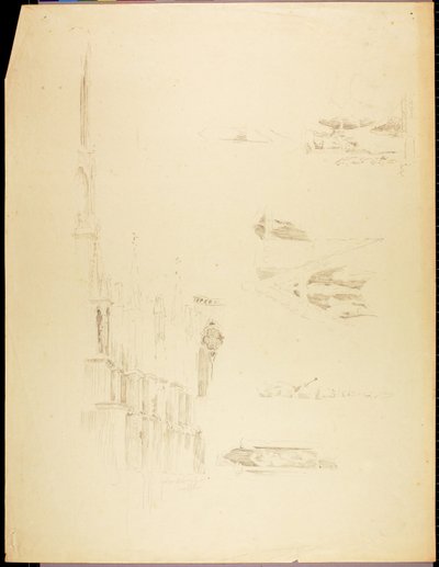 Kathedraalstudies door Solon H. Borglum