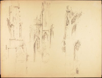 Kathedraalstudies door Solon H. Borglum