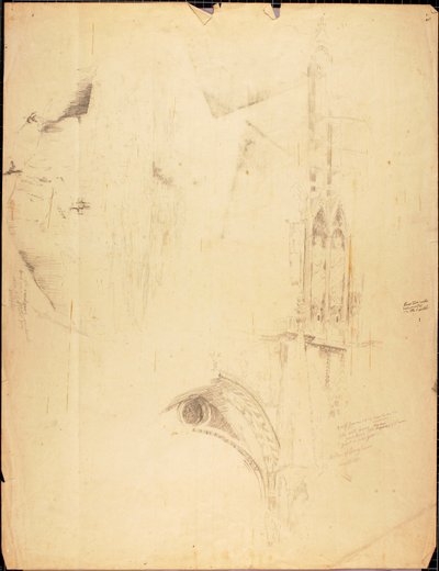 Kathedraal Studie door Solon H. Borglum