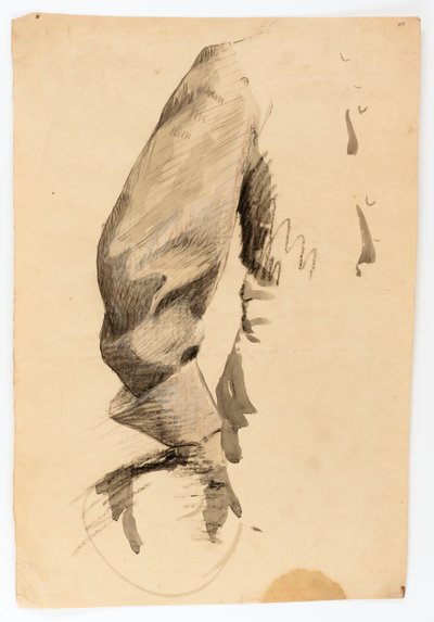 Rechterarm en torso, studie voor ruiterstandbeeld door Solon H. Borglum