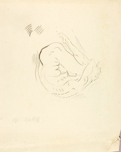 Zwemmer door Solon H. Borglum