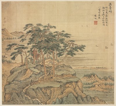 Yutai Piek Jade Terras Piek, 1500s door Song Xu