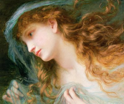 Hoofd van een nimf door Sophie Gengembre Anderson
